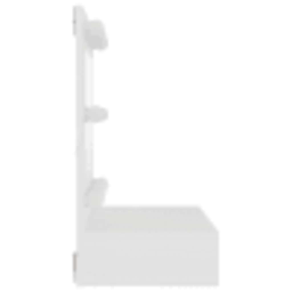 Armário espelhado com luzes LED 60x31,5x62 cm branco