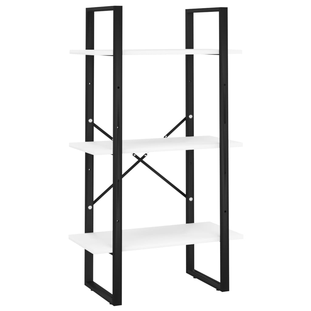 Estante com 5 prateleiras 80x30x175 cm derivados madeira branco