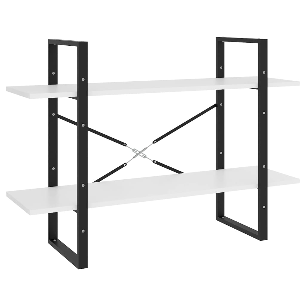 Estante com 5 prateleiras 80x30x175 cm derivados madeira branco