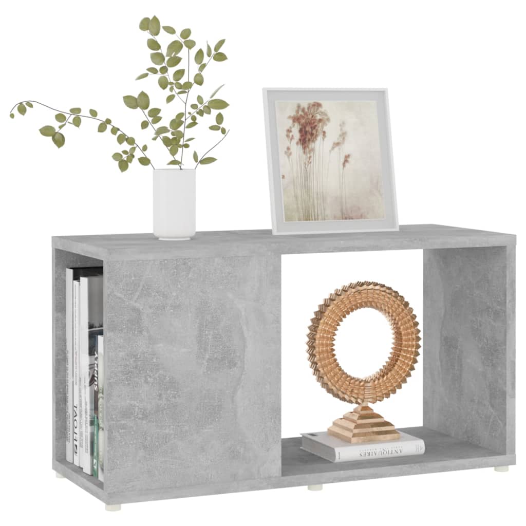 Móvel de TV 60x24x32cm derivados de madeira cinzento cimento