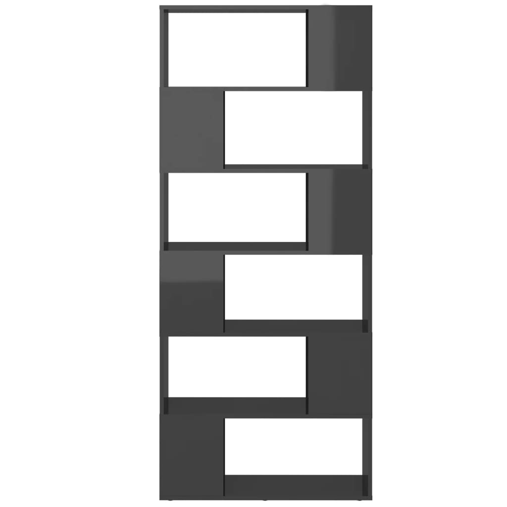 Estante/divisória 80x24x186 cm contrapl. branco/carvalho sonoma