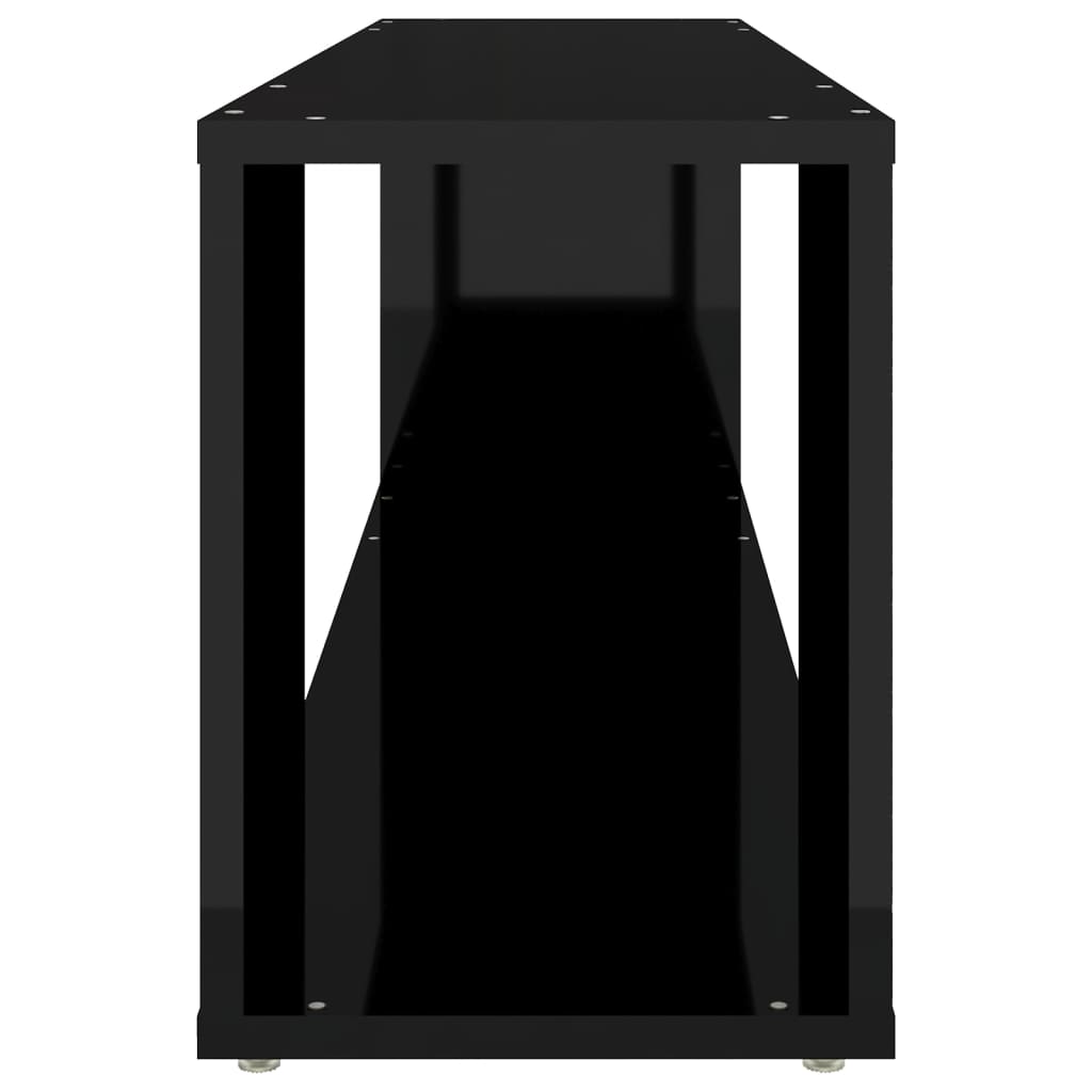 Móvel de TV 100x24x32 cm derivados de madeira branco brilhante