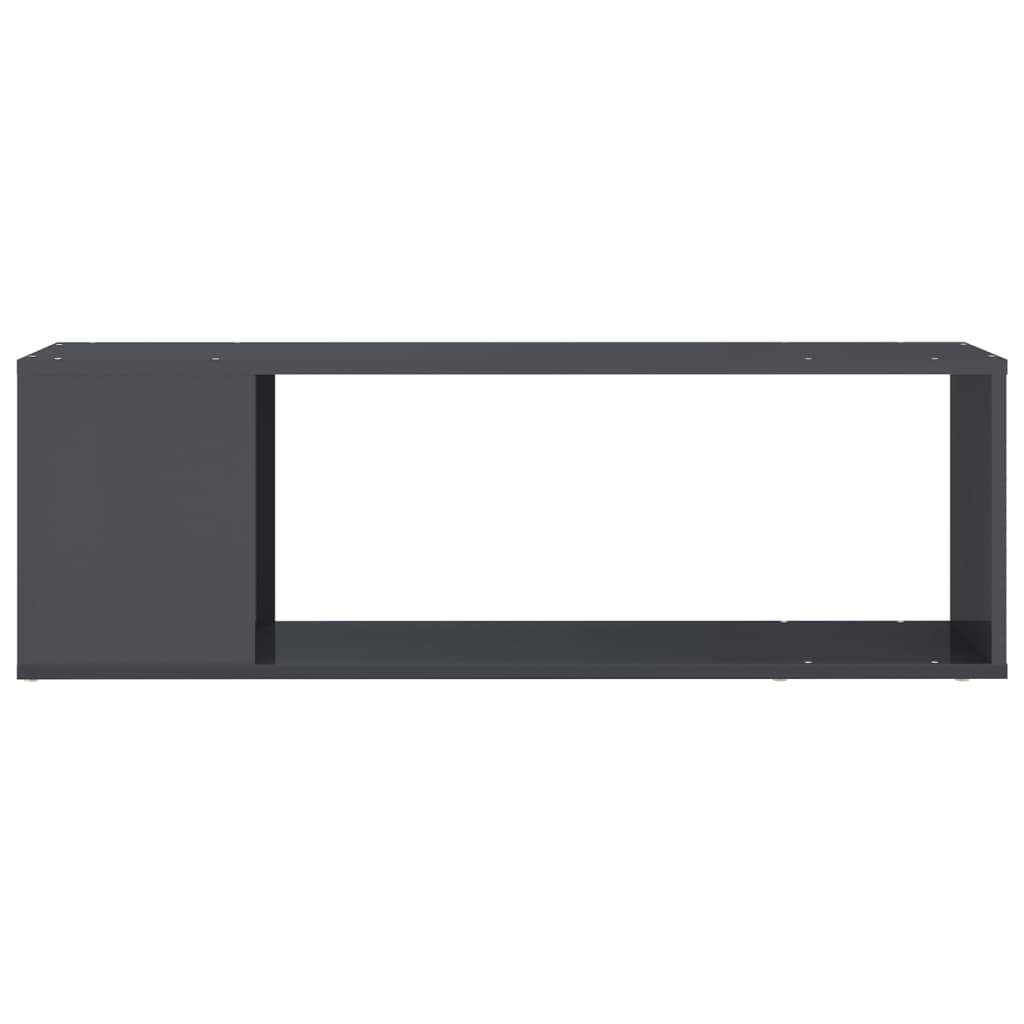 Móvel de TV 100x24x32 cm derivados de madeira branco brilhante