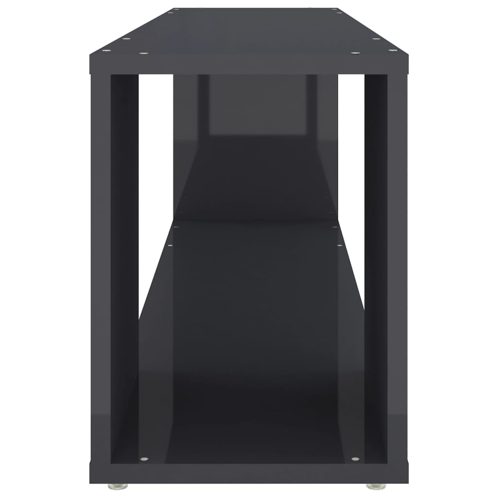 Móvel de TV 100x24x32 cm derivados de madeira branco brilhante