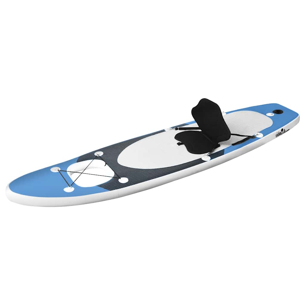 Conjunto prancha de paddle SUP insuflável 300x76x10 cm azul mar