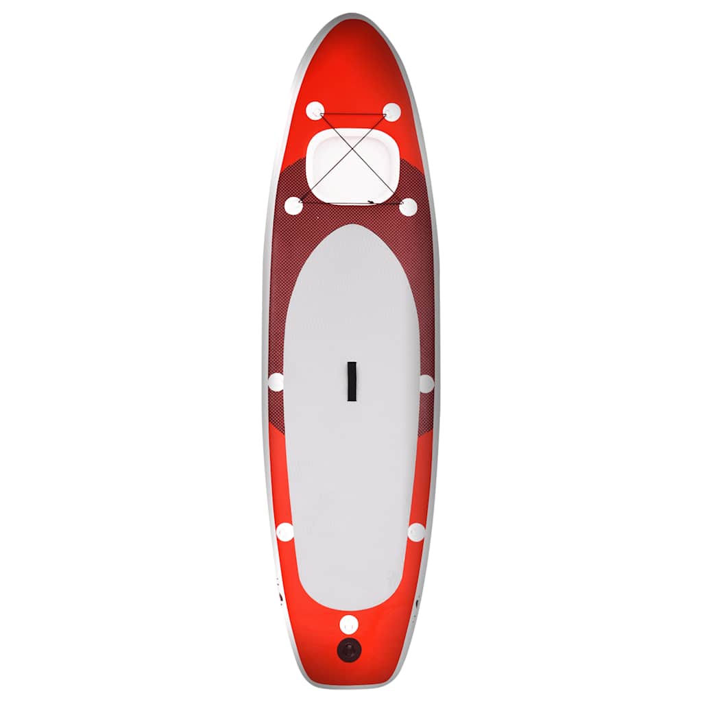 Conjunto prancha de paddle SUP insuflável 330x76x10 cm vermelho