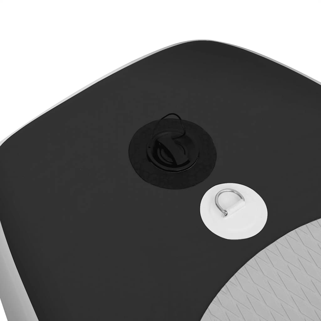 Conjunto prancha de paddle SUP insuflável 360x81x10 cm preto