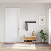 Tapete lavável antiderrapante 80x300 cm cinzento