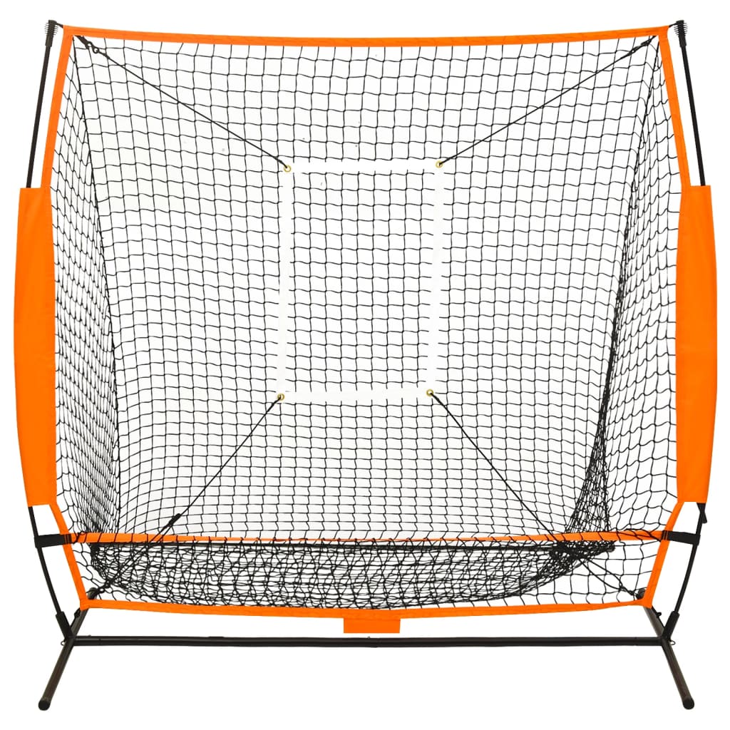 Rede p/ treino multidesportivo beisebol 174x76x158,5 cm preto