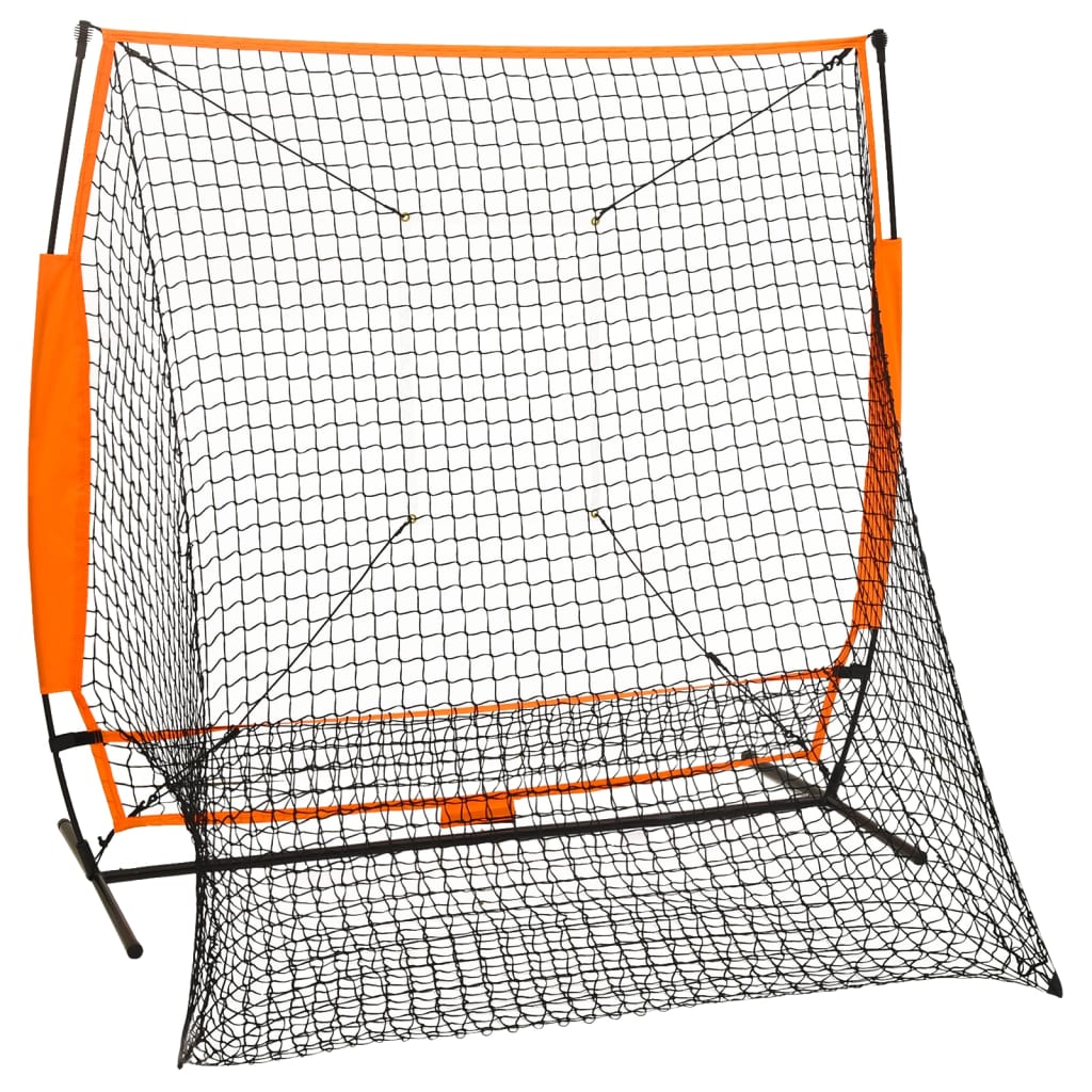 Rede p/ treino multidesportivo beisebol 174x76x158,5 cm preto