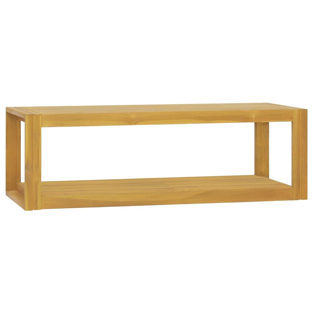 Armário de parede p/ casa de banho 110x45x35 cm teca maciça