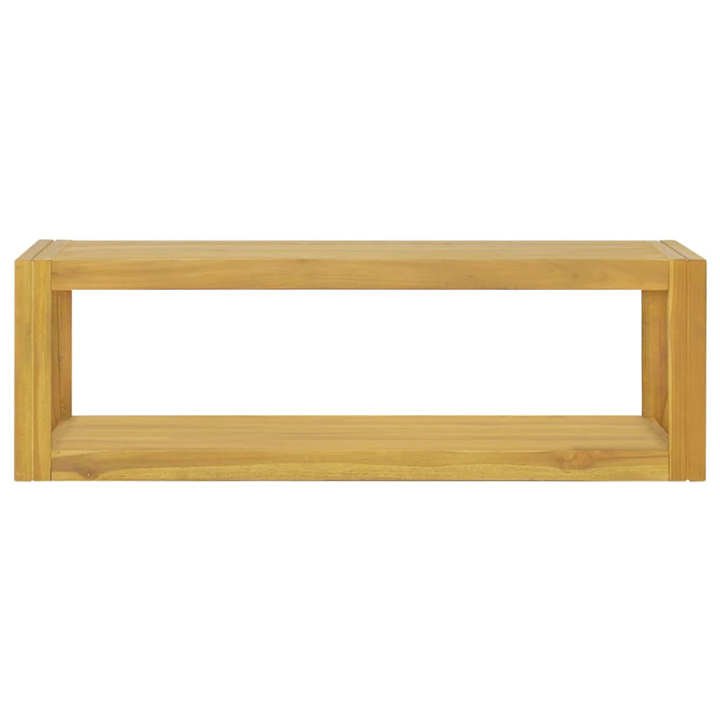 Armário de parede p/ casa de banho 110x45x35 cm teca maciça