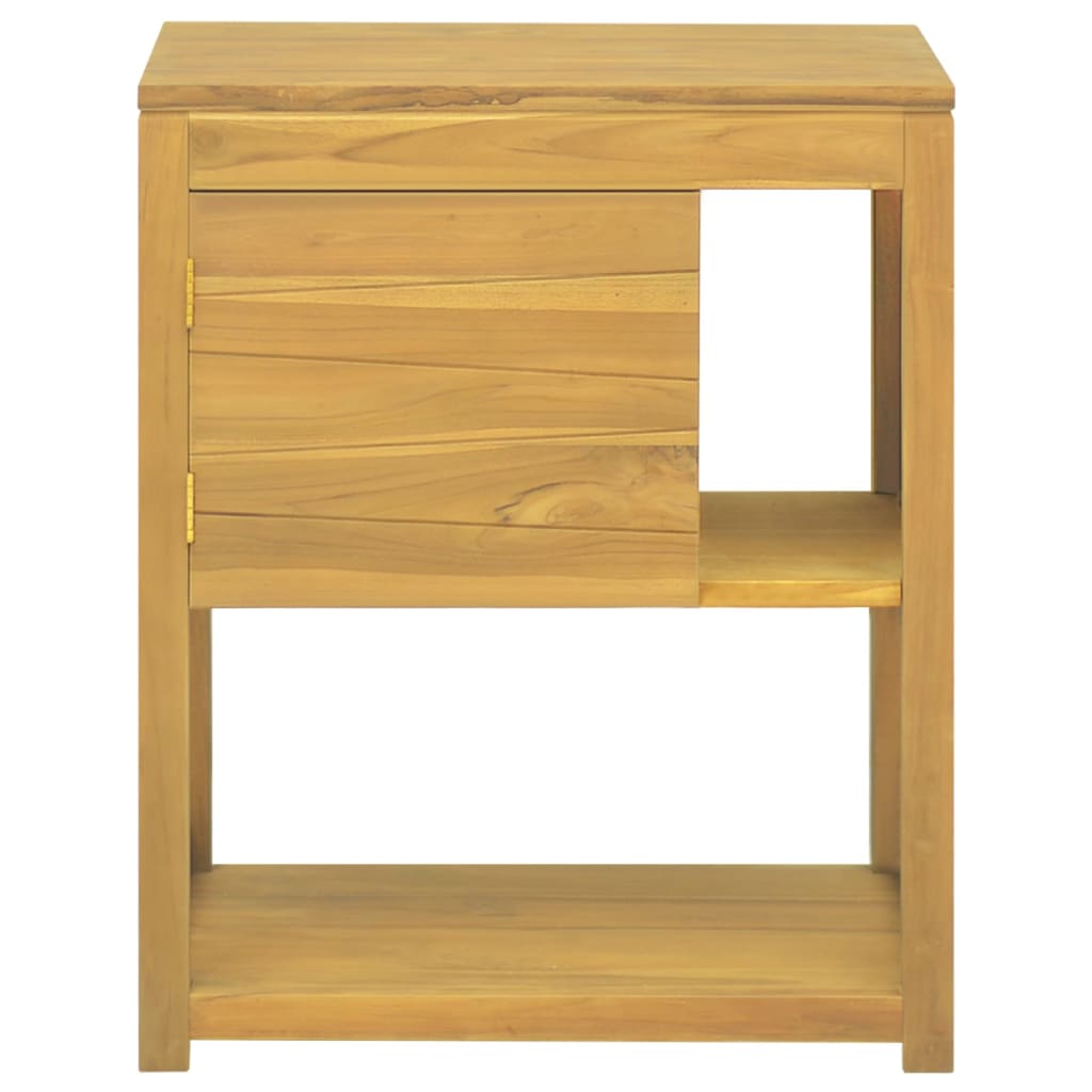 Armário de casa de banho 60x40x75 cm madeira de teca maciça