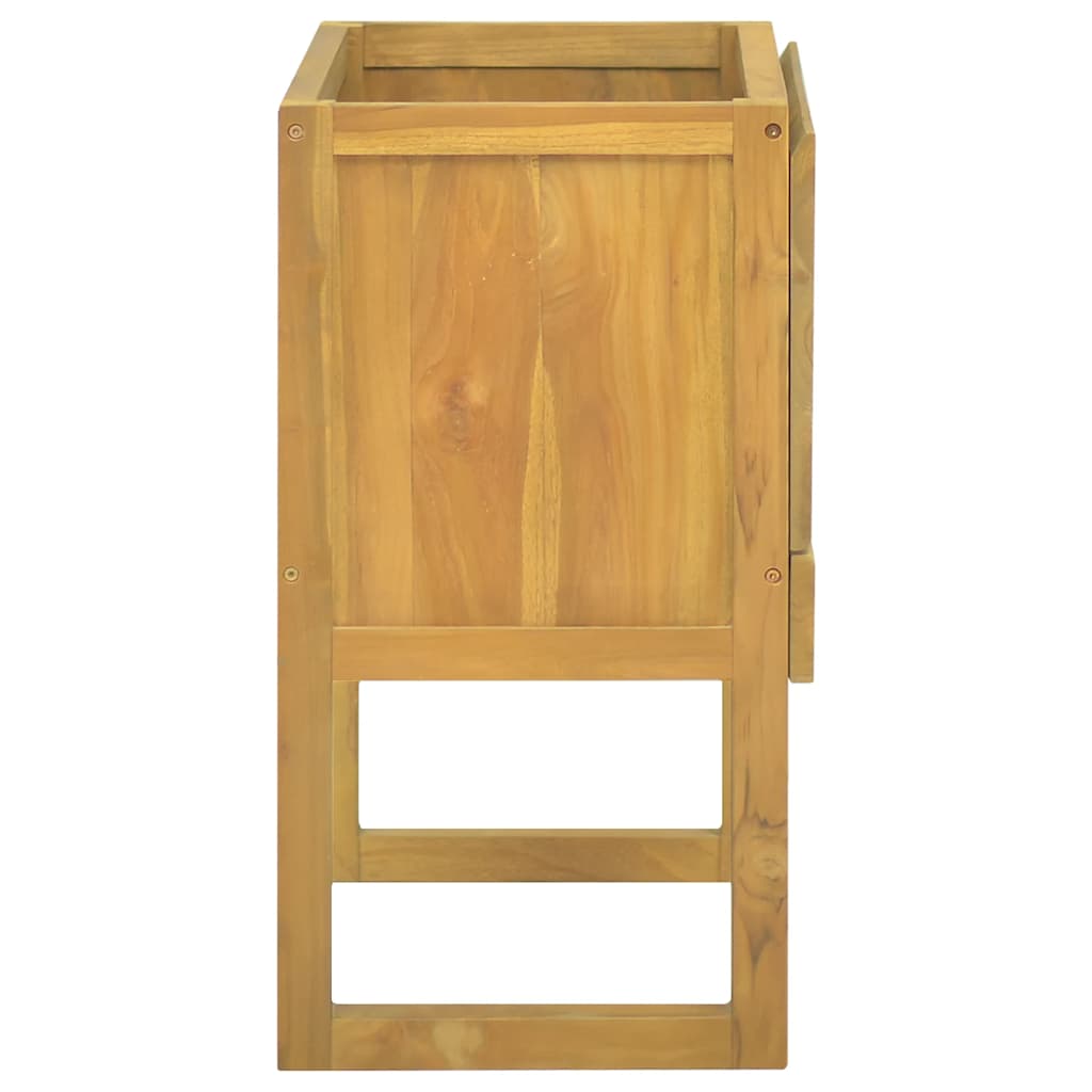 Armário de casa de banho 60x40x75 cm madeira de teca maciça