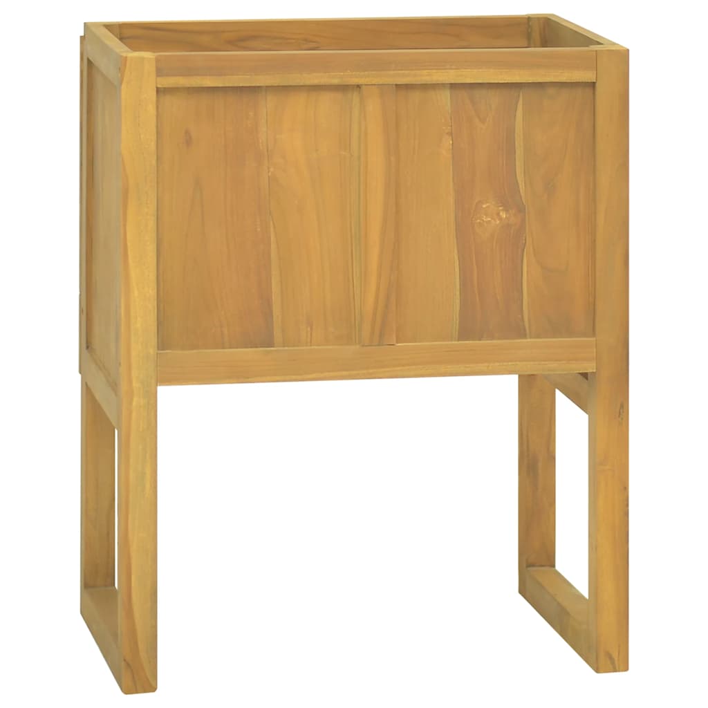 Armário de casa de banho 60x40x75 cm madeira de teca maciça