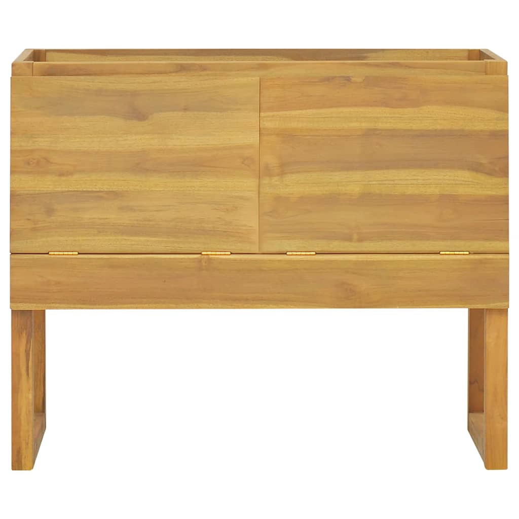 Armário de casa de banho 90x40x75,5 cm madeira de teca maciça