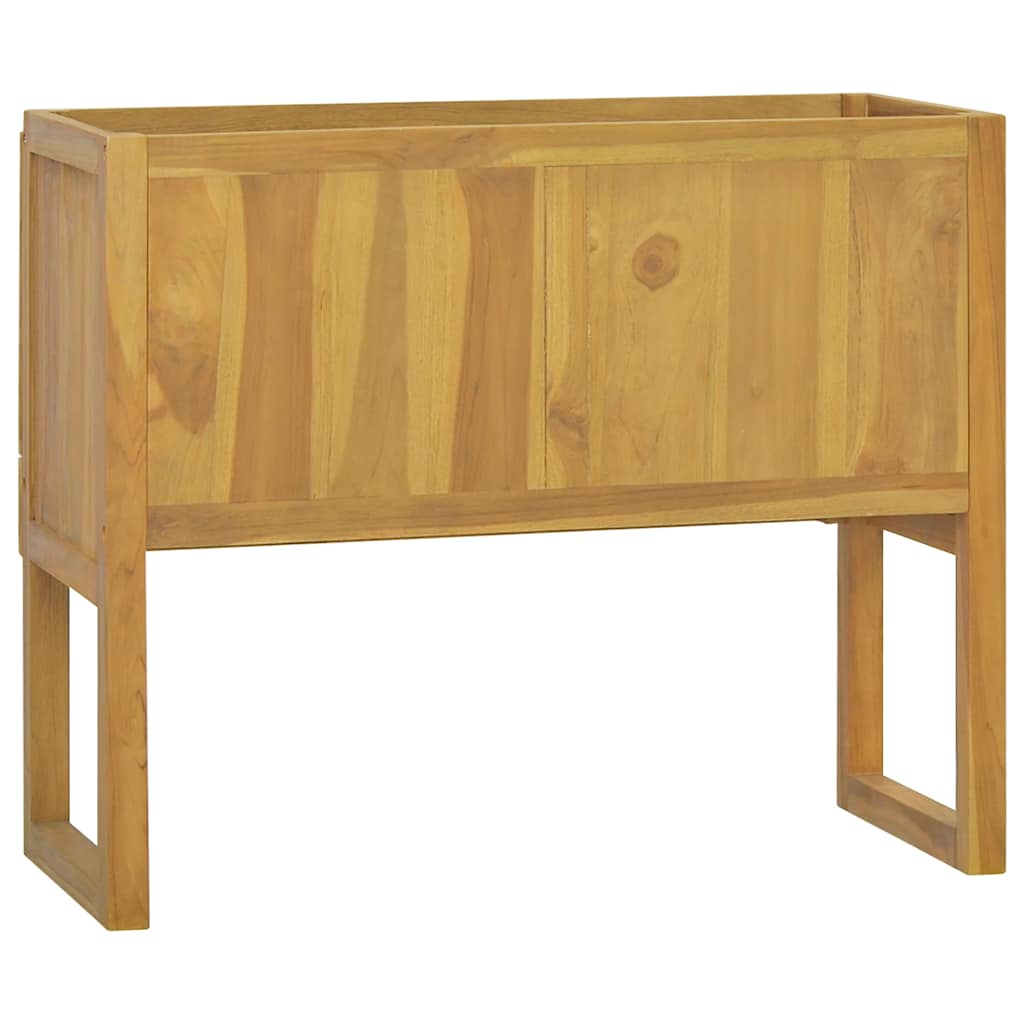 Armário de casa de banho 90x40x75,5 cm madeira de teca maciça