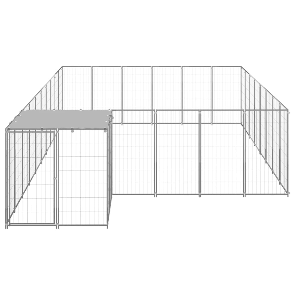 Canil 15,73 m² aço prateado