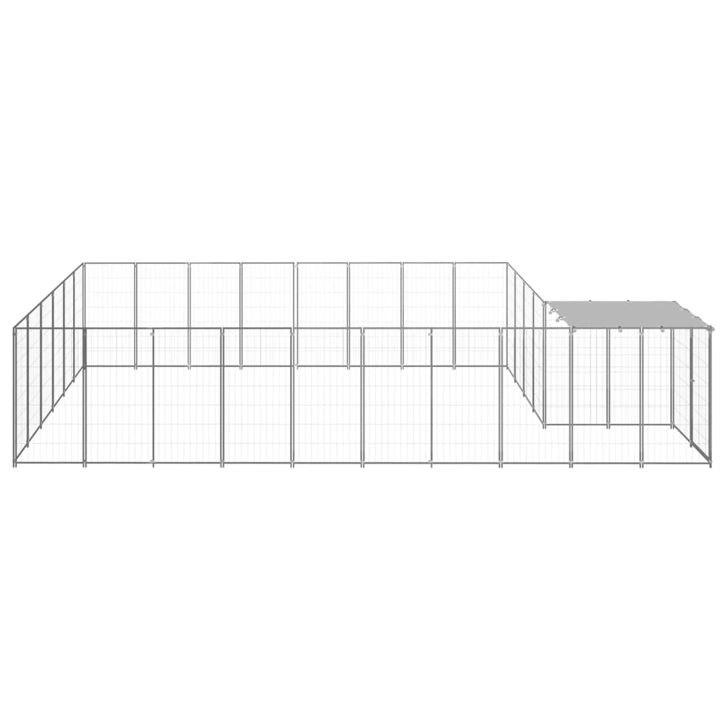 Canil 15,73 m² aço prateado