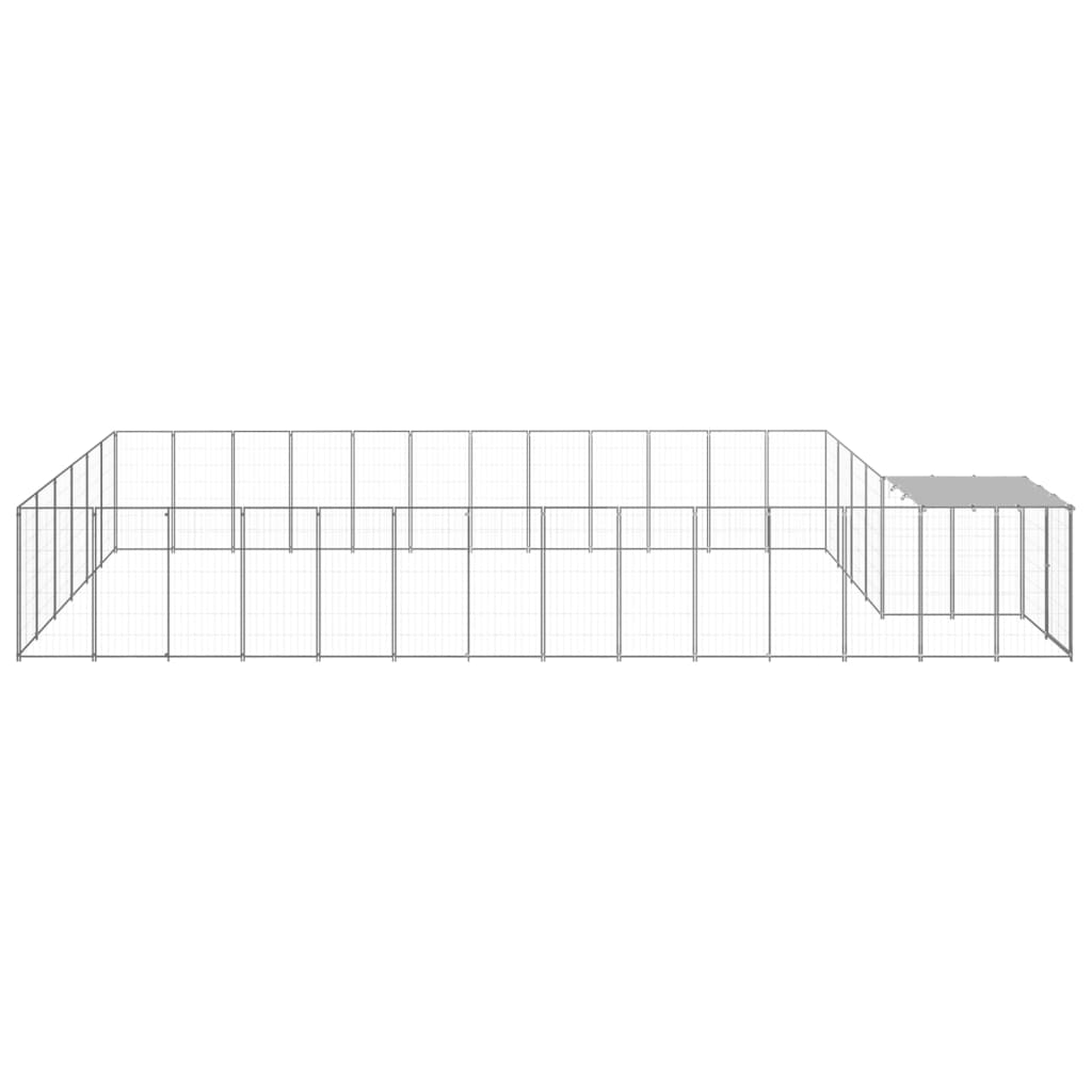 Canil 22,99 m² aço prateado