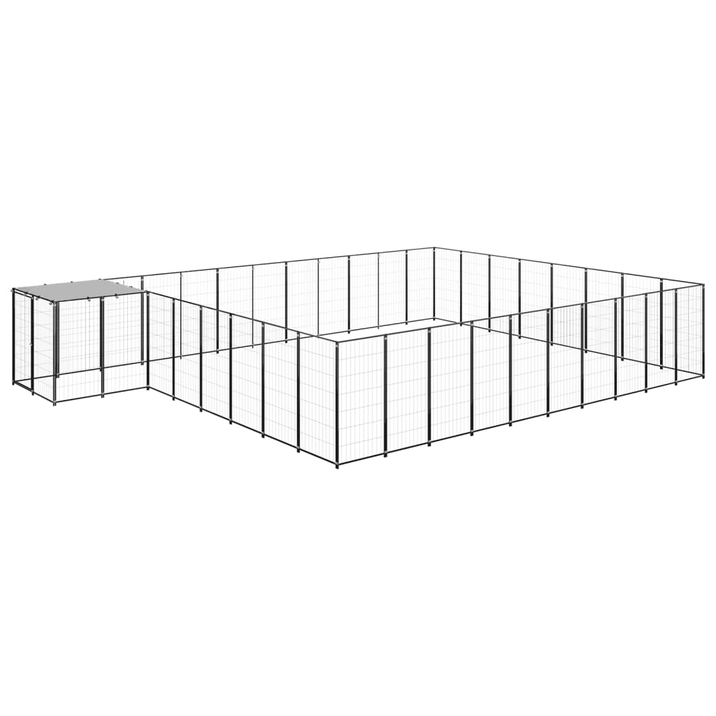 Canil 25,41 m² aço preto