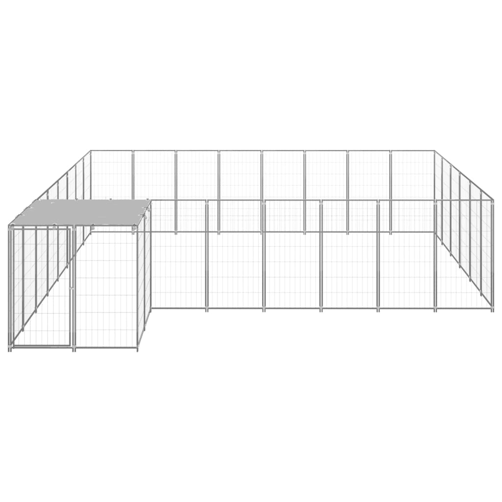 Canil 15,73 m² aço prateado