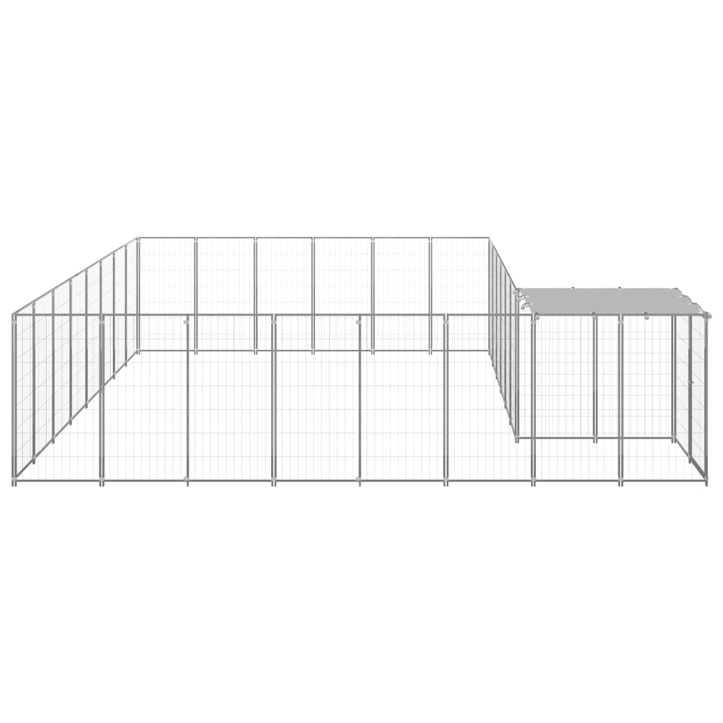 Canil 15,73 m² aço prateado