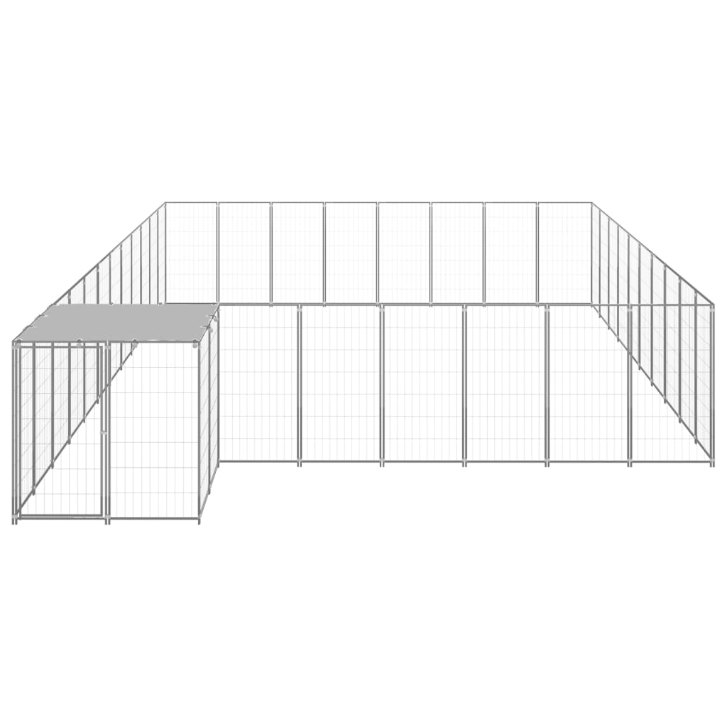Canil 25,41 m² aço prateado