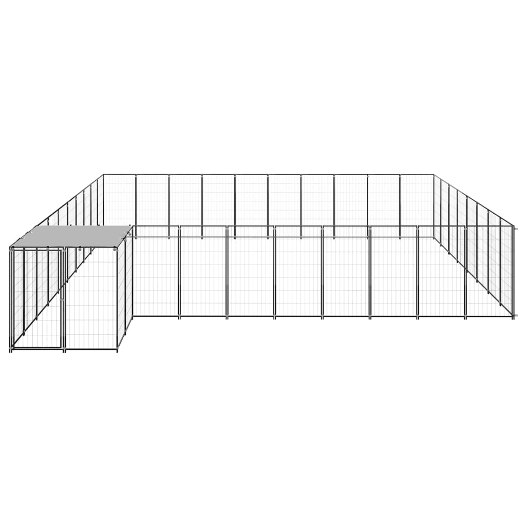 Canil 25,41 m² aço preto
