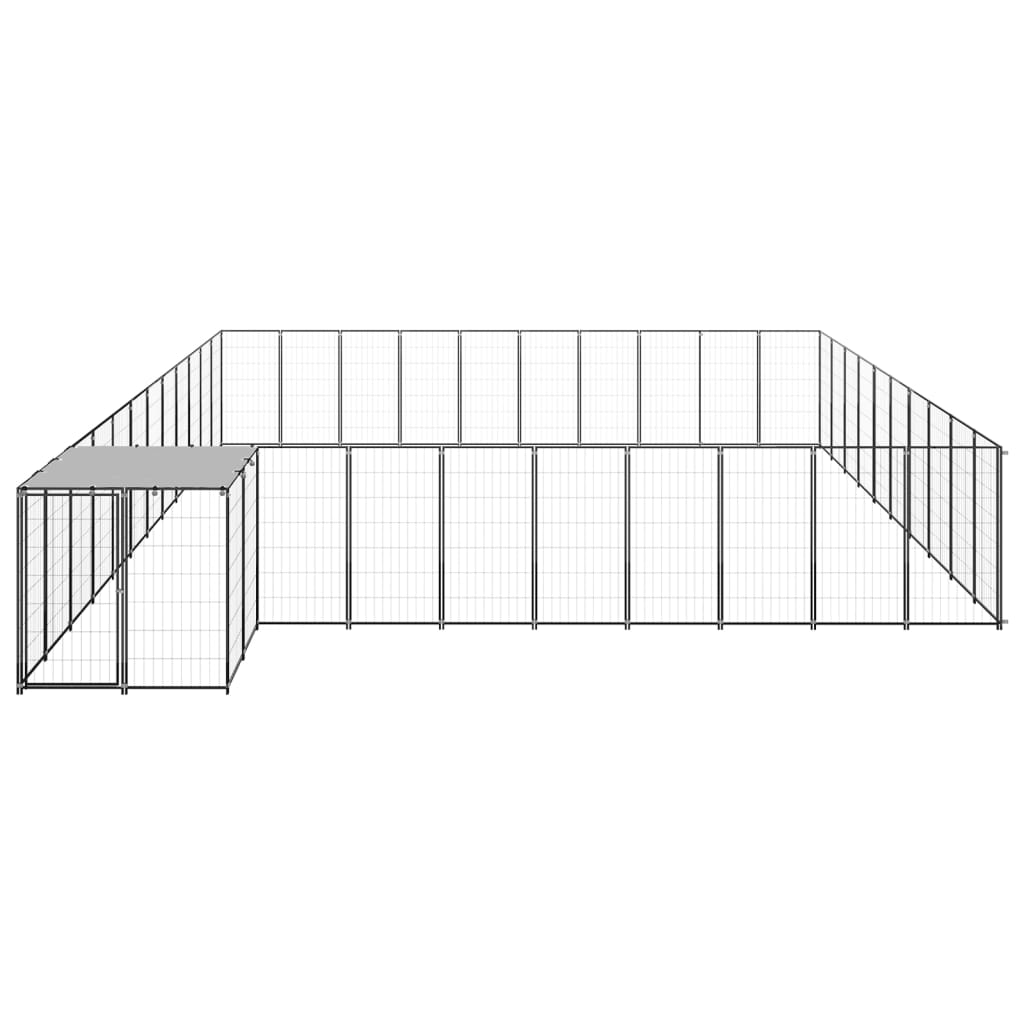 Canil 31,46 m² aço preto
