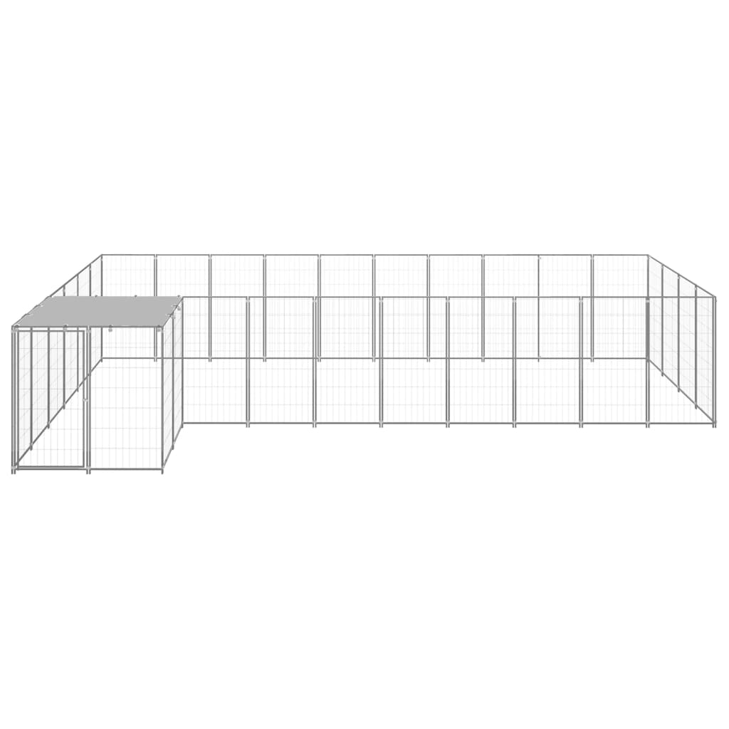Canil 13,31 m² aço prateado