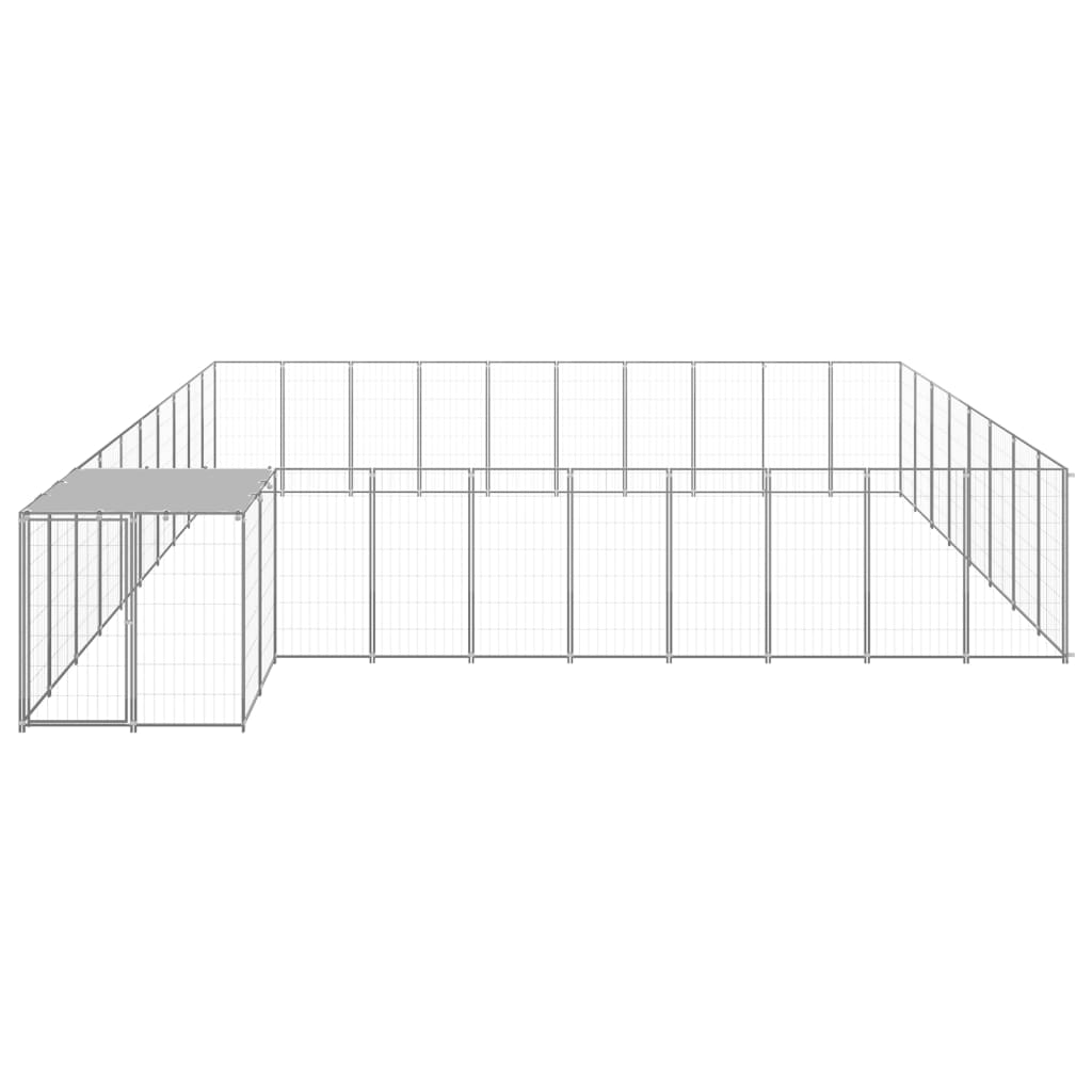 Canil 25,41 m² aço prateado