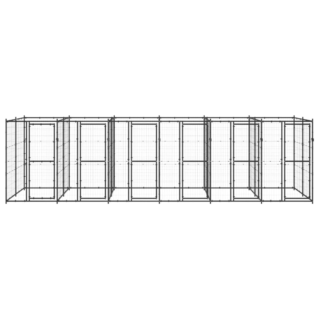 Canil de exterior 14,52 m² aço