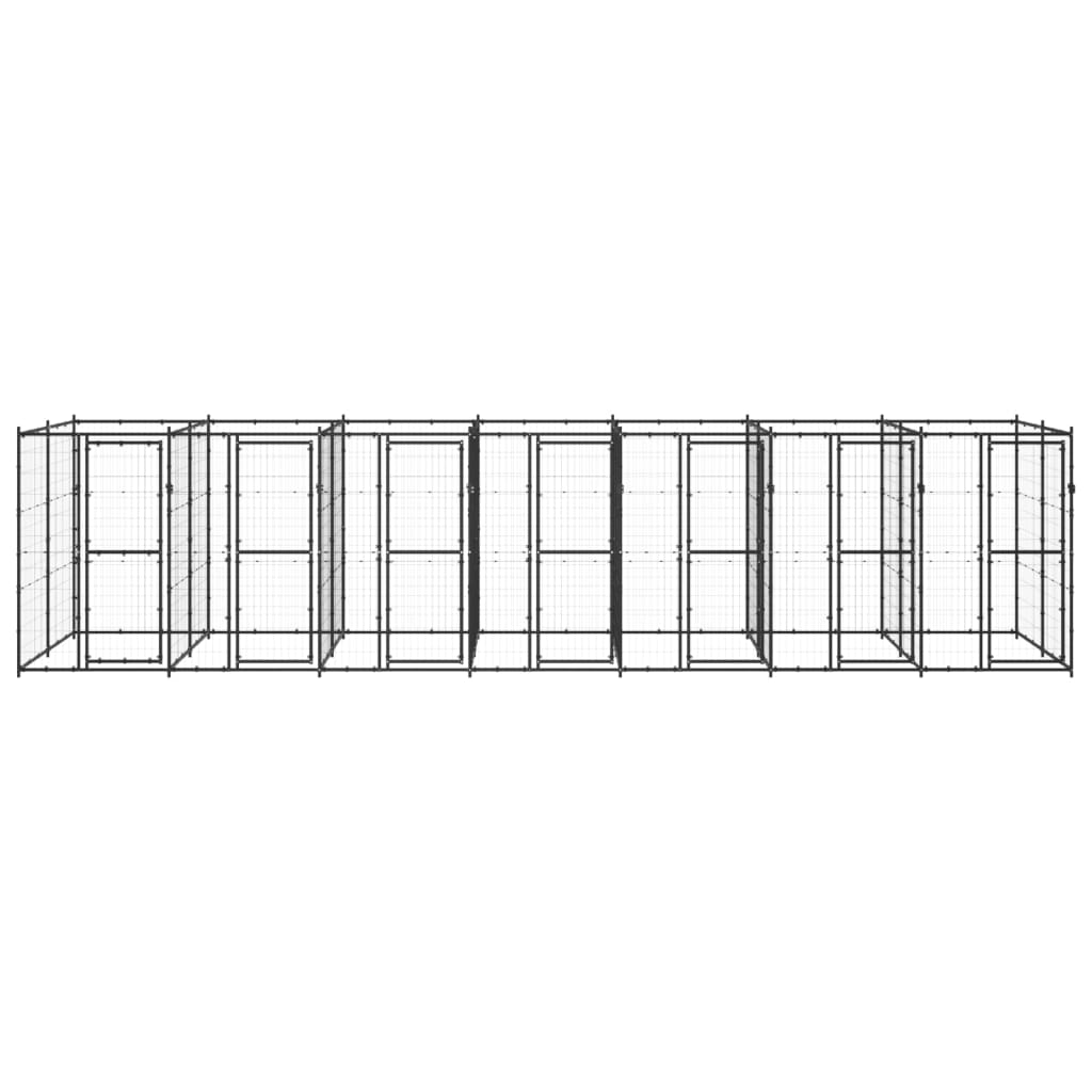 Canil de exterior 16,94 m² aço