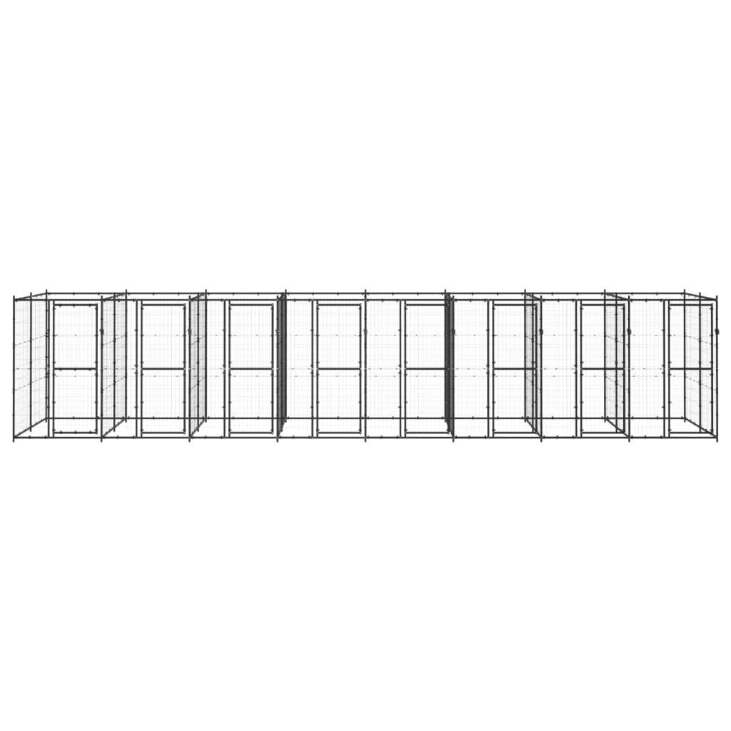 Canil de exterior 19,36 m² aço