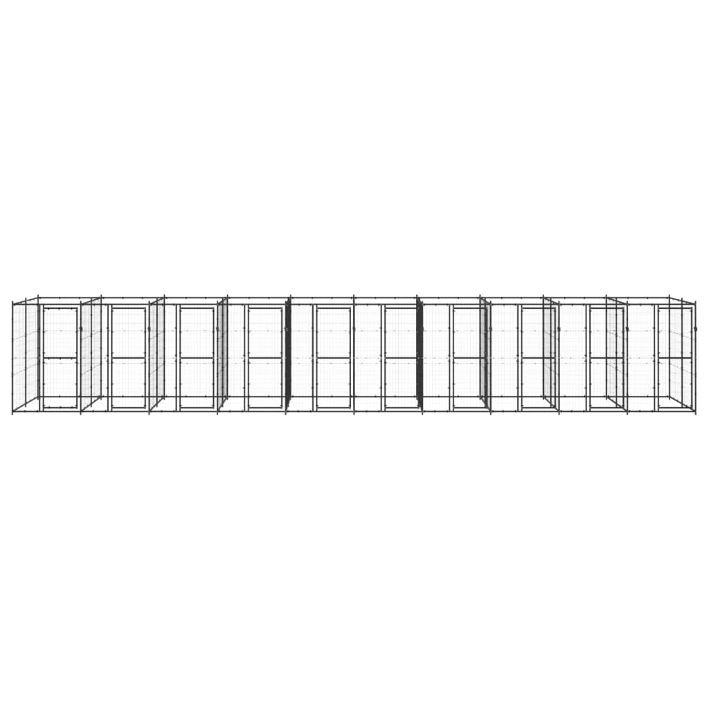 Canil de exterior 24,2 m² aço