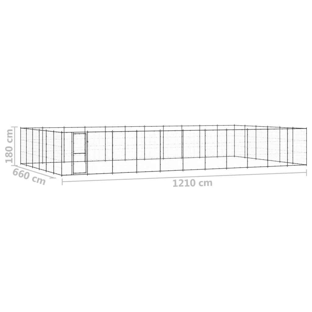 Canil de exterior 79,86 m² aço