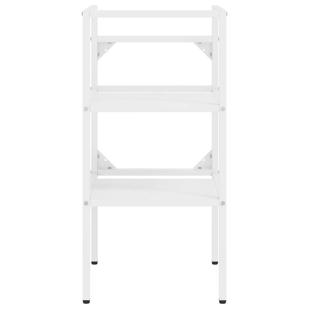 Estrutura p/ lavatório casa de banho ferro 40x38x83 cm branco