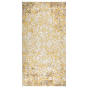 Tapete de exterior tecelagem lisa 80x150 cm amarelo