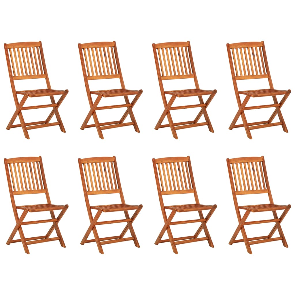 5 pcs conjunto de jantar para jardim madeira de acácia maciça