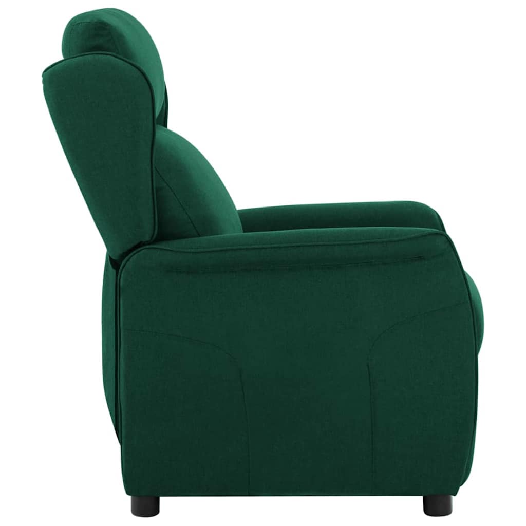 Poltrona reclinável Verde-escuro 67.5 x 93.5 x 101.5 cm tecido