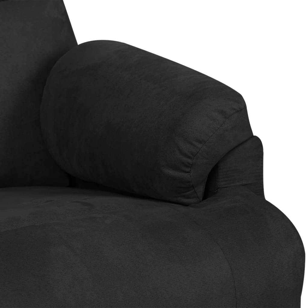 Poltrona de massagens tecido microfibra preto