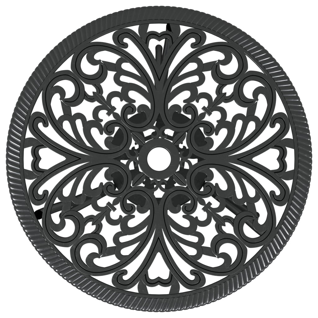 3 pcs conjunto de bistrô alumínio fundido preto