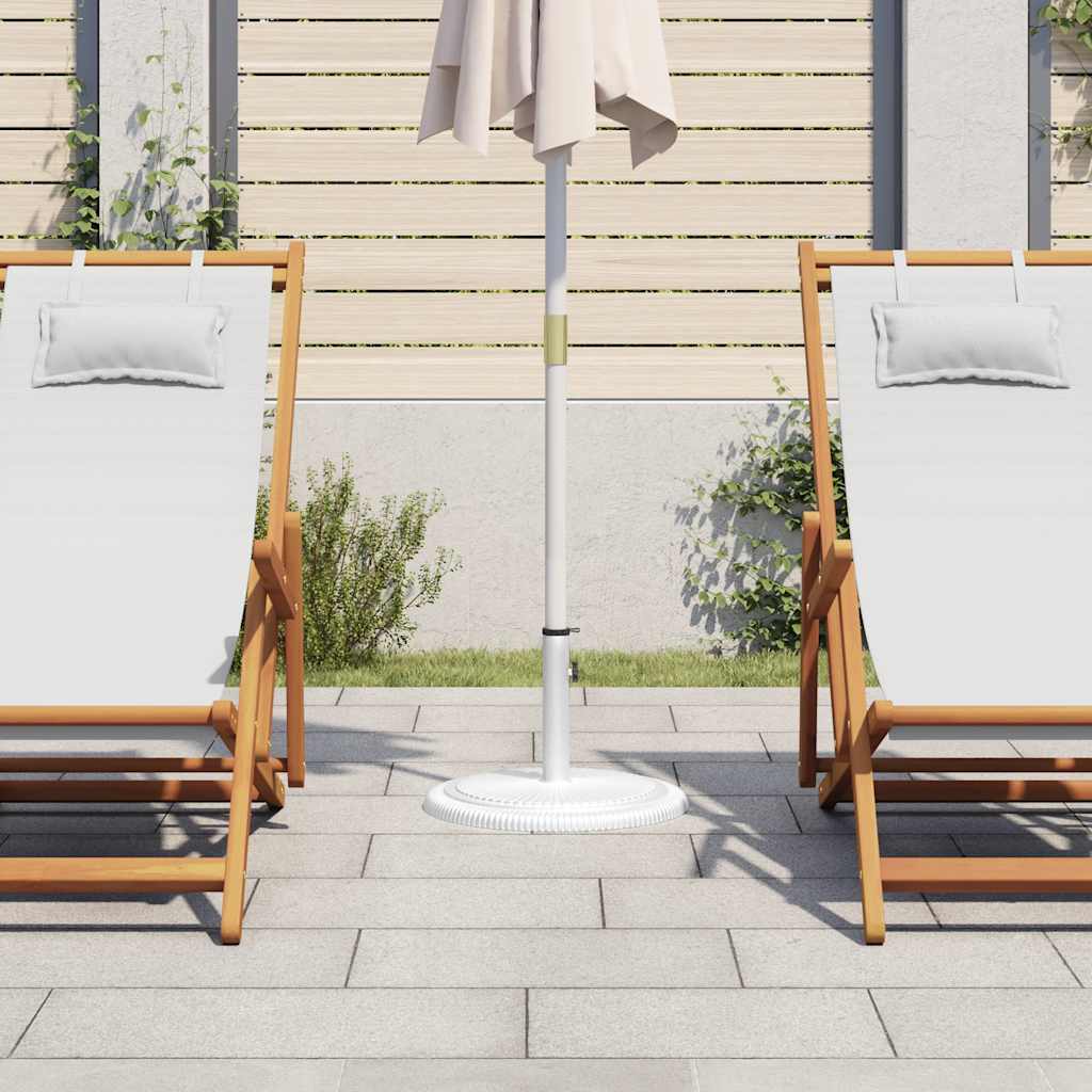Base para guarda-sol ferro fundido 45x45x30 cm branco