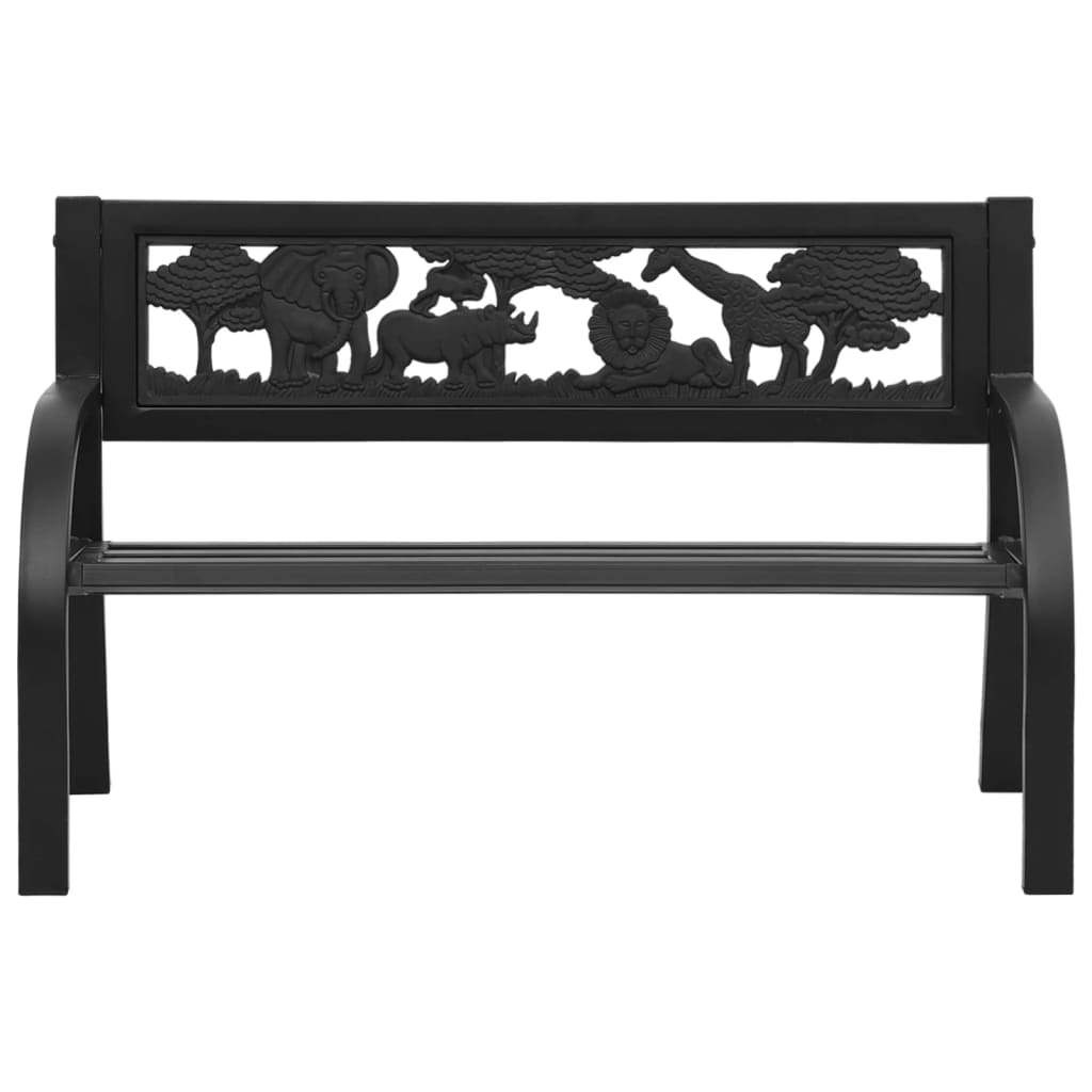 Banco de jardim para crianças 86 cm aço