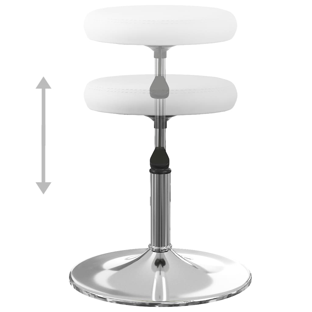 Cadeira de jantar couro artificial branco