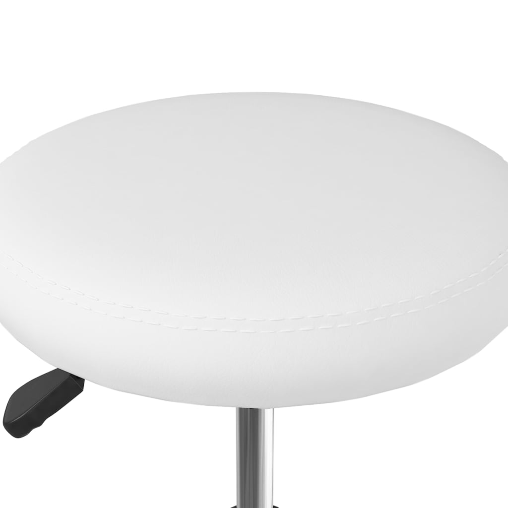 Cadeira de jantar couro artificial branco