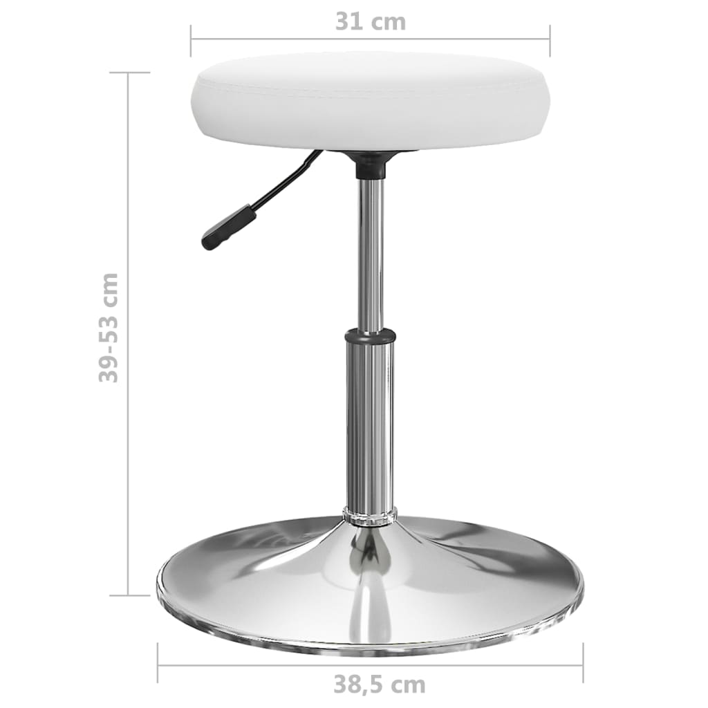 Cadeira de jantar couro artificial branco