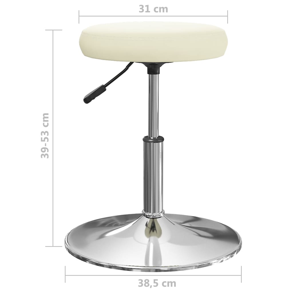 Cadeira de jantar couro artificial branco