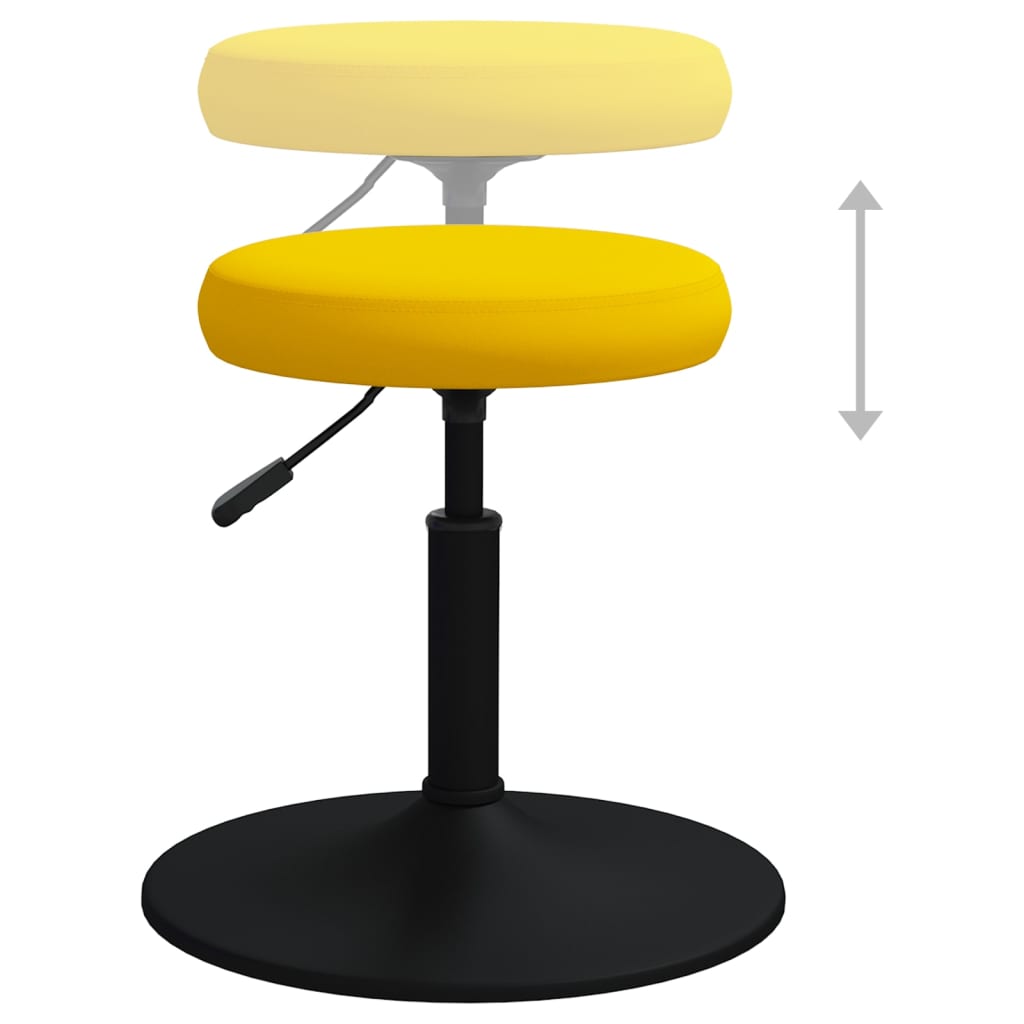 Cadeira de jantar veludo amarelo mostarda